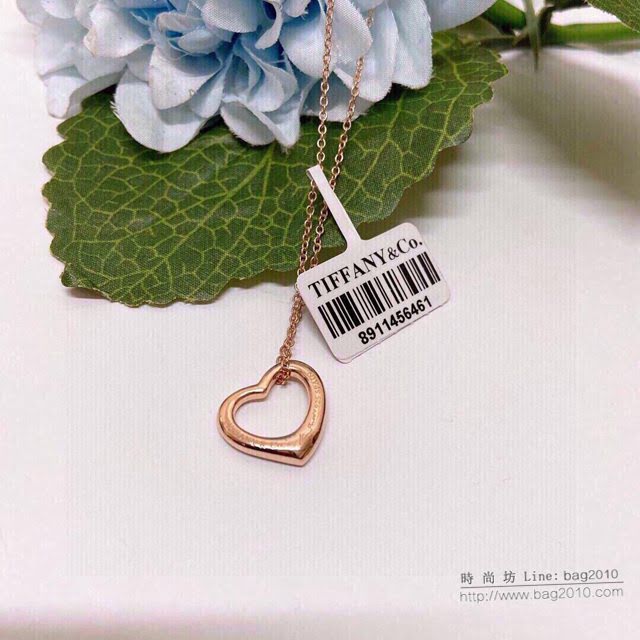 Tiffany飾品 蒂芙尼女士專櫃爆款愛心項鏈 Tiffany玫瑰金項鏈  zgt1599